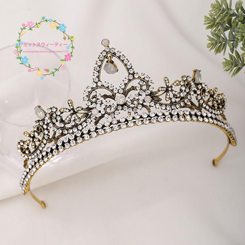 ティアラ ウエディング コスプレ 髪飾り 花嫁 結婚式 ヘッドドレス ブライダル パーティー 二次会 ヘアアクセサリー イベント ステージ 舞台 演出 銅色クラウン Km533 ミットスウィーティー 通販 Yahoo ショッピング