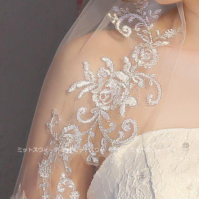 即納 ウエディングベール ショートベール 結婚式 コーム付き 即納 ウエディングベール ショートベール 結婚式 コーム付き