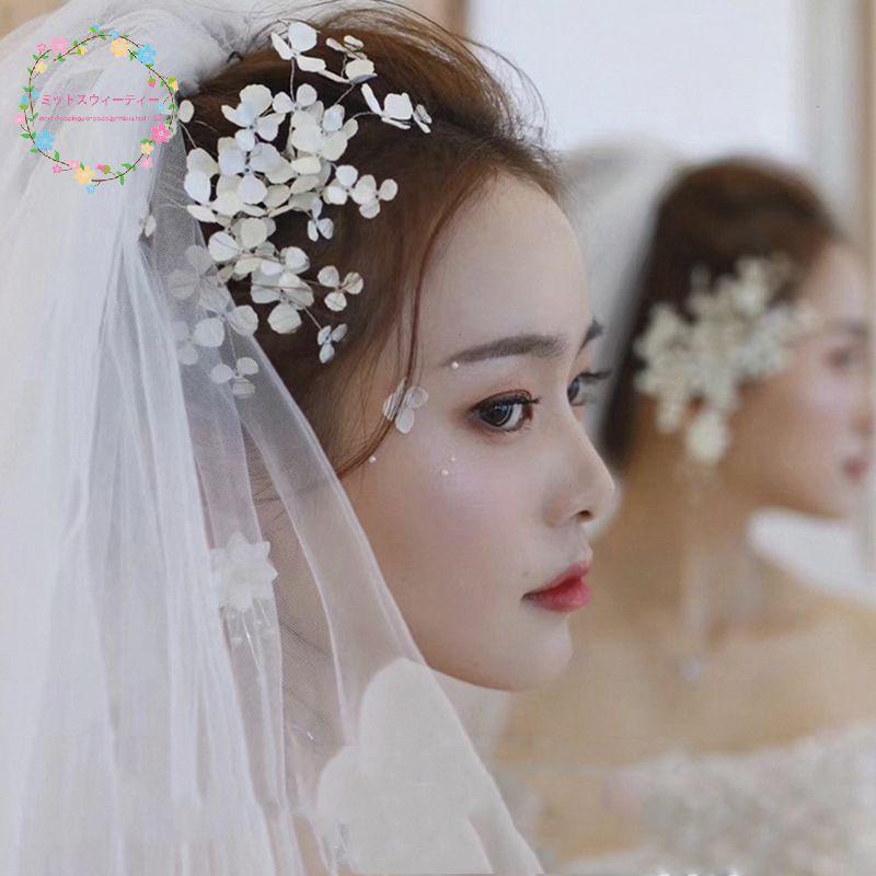アクセサリー 4タイプ 髪飾り 花 結婚式 ヘッドドレス ウェディング フラワー 花嫁 ヘアアクセサリー ブライダル フォーマル 髪留め 二次会 パーティー 赤 Km64 ミットスウィーティー 通販 Yahoo ショッピング