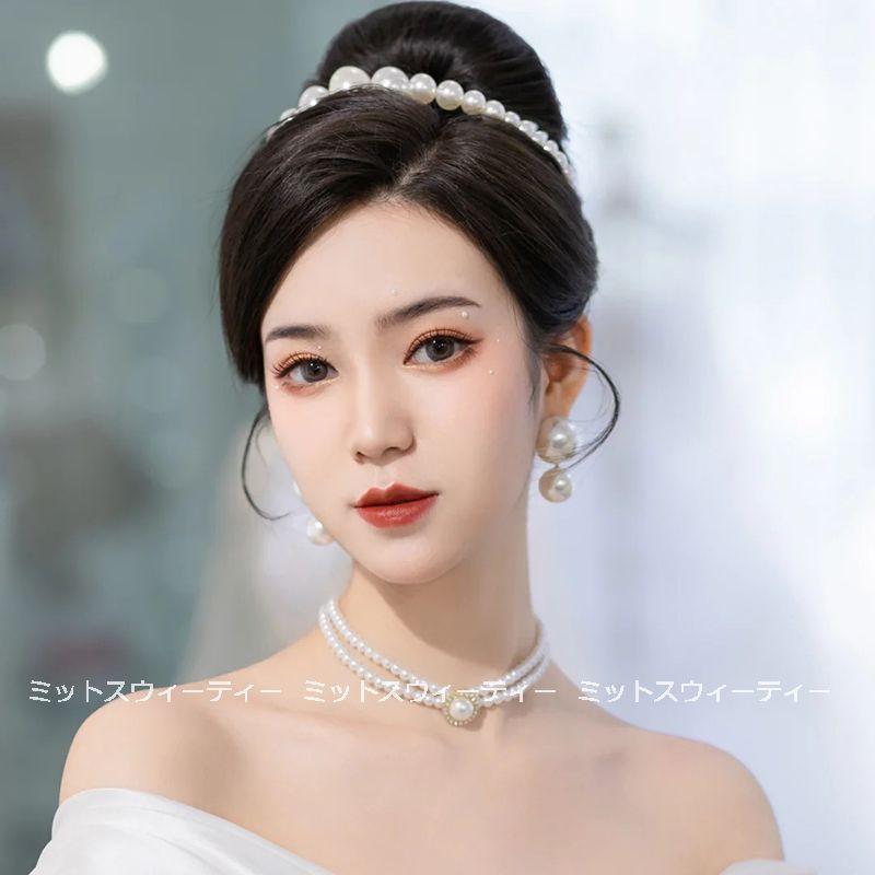 カチューシャ パール ネックレス 結婚式 ウェディング 二次会 お呼ばれ パーティー 披露宴 フォマール パールカチューシャ シンプル アクセサリー 安い 可愛い Km984 ミットスウィーティー 通販 Yahoo ショッピング