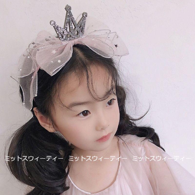 女の子 キッズ カチューシャ ティアラ 髪飾り ヘアアクセサリー 子供ドレス髪飾り 結婚式 発表会 二次会 パーディー 七五三 入学式 誕生日 ハロウィン かわいい｜missswteet1122｜02