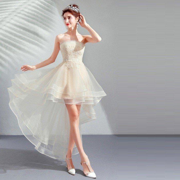 結婚式 花嫁 カラードレス パーティードレス ミニ ワンピース 二次会  