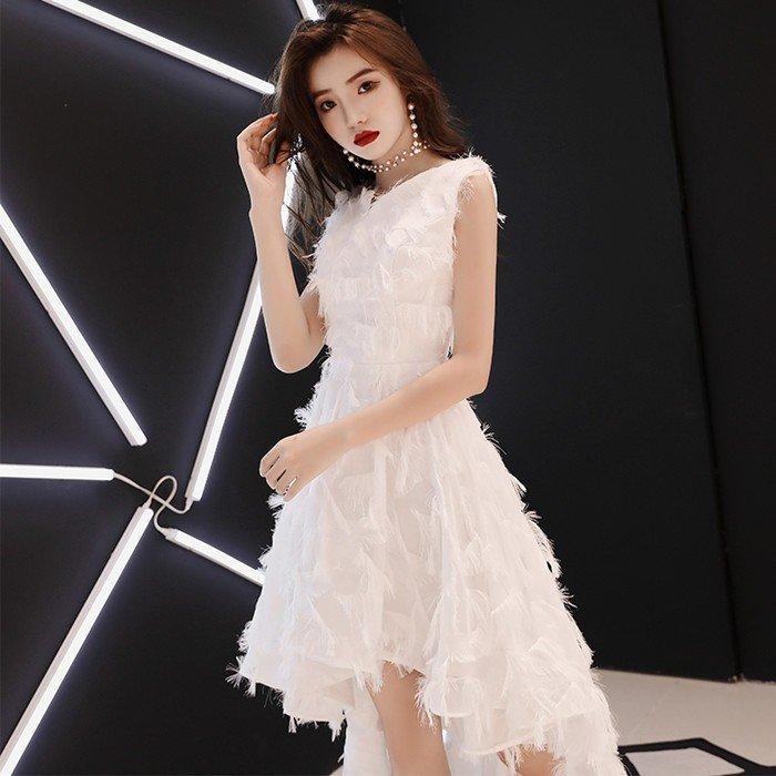 ミモレ丈 ミニ丈 カラードレス 結婚式 花嫁 パーティードレス