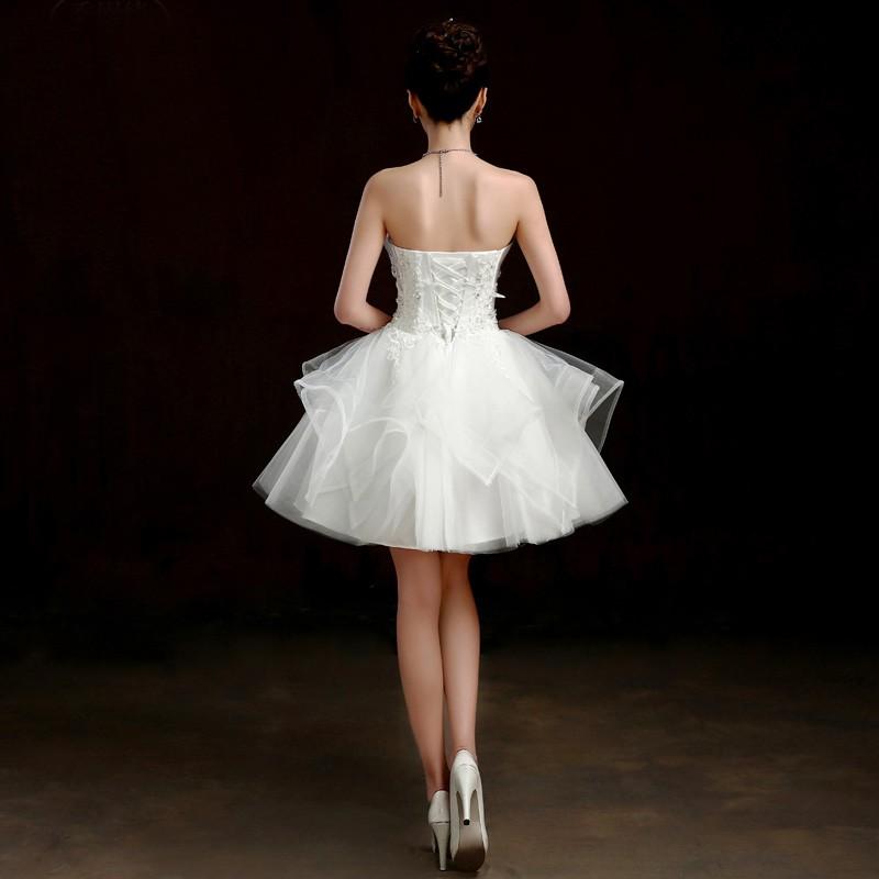 ミニドレス 安い 花嫁 ウエディングミニドレス 結婚式 発表会