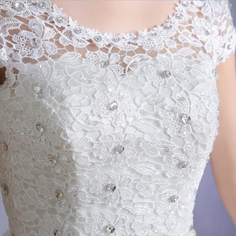 ミニドレス 白 花嫁 ウェディングミニドレス半袖 安い ウェディングドレス 披露宴 プリンセス 結婚式 二次会 パーティードレス ミニ 演奏会 コンサート 発表会_4