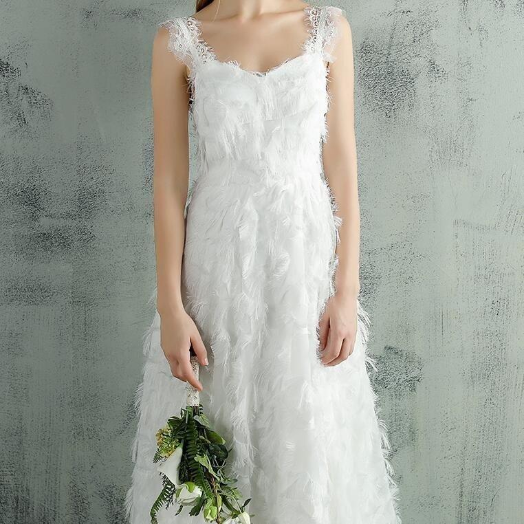 ウエディングドレス aライン 安い 白 ウェディングドレス ロング 花嫁