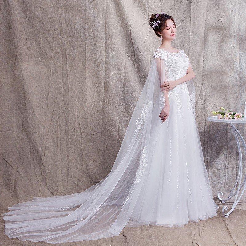 ウエディングドレス aライン 白 安い 花嫁 結婚式 パーティードレス ウェディングドレス 二次会 ブライダル ロングドレス イブニングドレス 大きいサイズ_5
