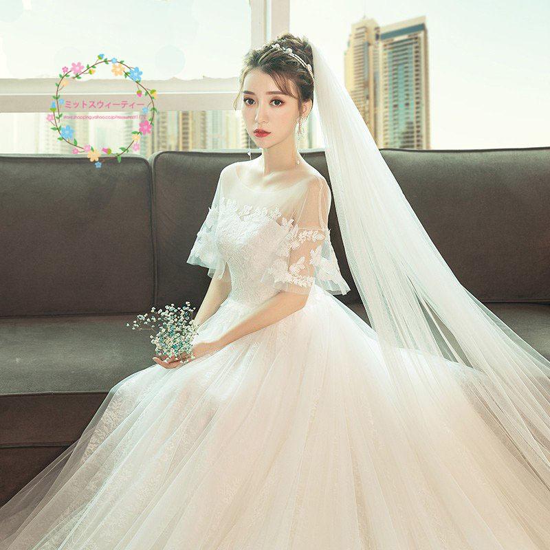 ウエディングドレス aライン 花嫁 結婚式 パーティードレス 白 ウエディングドレス aライン 花嫁 結婚式 パーティードレス 白