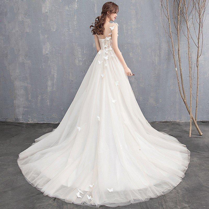 最終値下げ ウエディングドレス 安い 白 ロングドレス 結婚式 花嫁 ブライダル ウエディングドレス Aライン 二次会 パーティードレス 演奏会 フォーマルドレス 大きいサイズ 当日出荷 Scady Cl