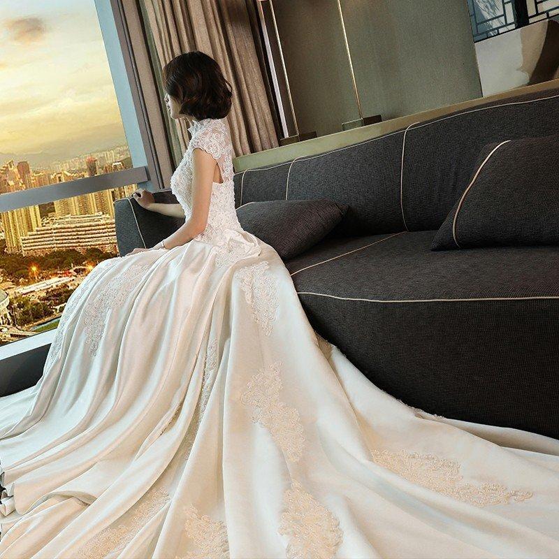 ウエディングドレス 安い 白 レース ロングドレス 結婚式 花嫁 ウエディングドレス 安い 白 レース ロングドレス 結婚式 花嫁
