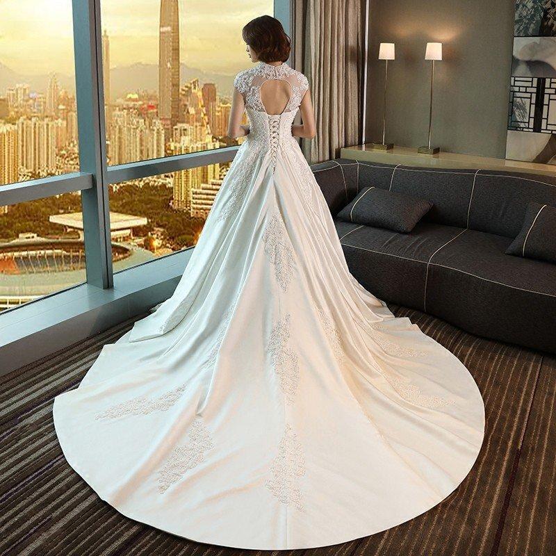 ウエディングドレス 安い 白 レース ロングドレス 結婚式 花嫁 ウエディングドレス 安い 白 レース ロングドレス 結婚式 花嫁