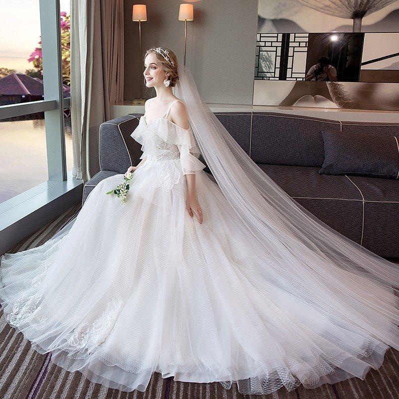 ウエディングドレス 安い 白 ロングドレス 結婚式 花嫁 ブライダル ウエディングドレス aライン 二次会 パーティードレス ピアノ演奏会 フォーマル  ドレス