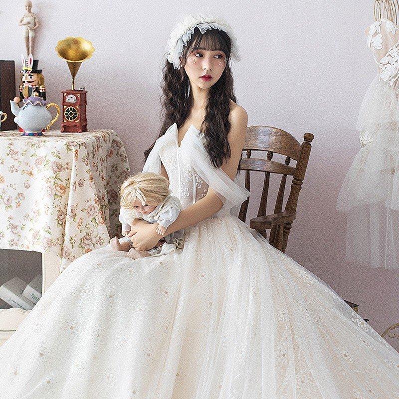ウエディングドレス カラー ピアノ演奏会 安い ロングドレス 結婚式 花嫁ドレス 二次会 パーティードレス 発表会 イブニングドレス 大きいサイズ ブライダル