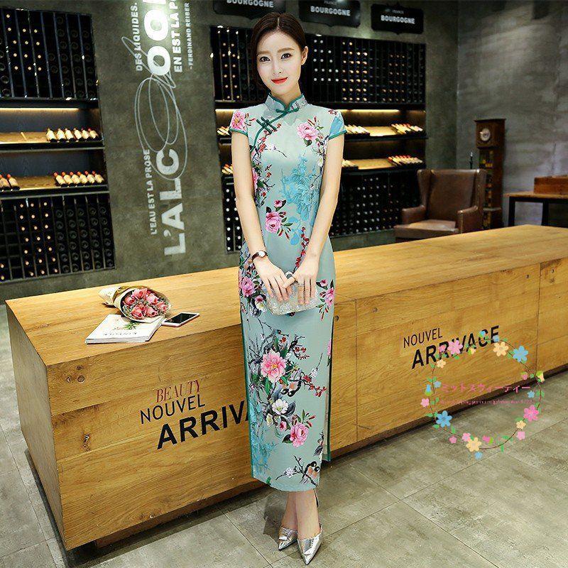 チャイナドレス ロング 半袖 安い 秋冬 結婚式 二次会 ワンピース 演奏会 フォーマル 和風 発表会 大きいサイズ ワンピース エレガント 撮影 コスプレ Newckqp077 ミットスウィーティー 通販 Yahoo ショッピング