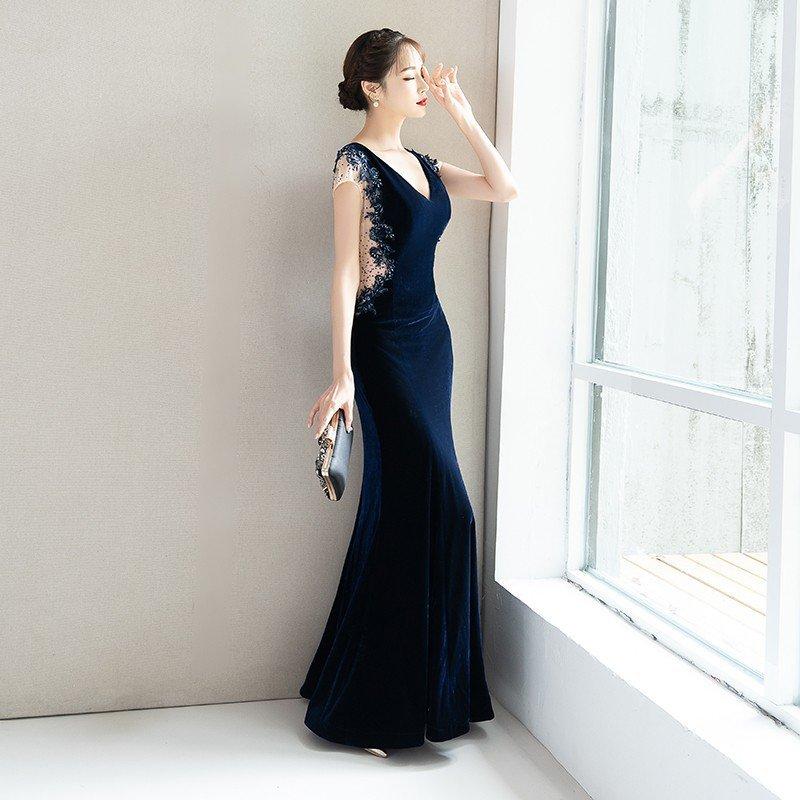 ロングドレス 演奏会 カラードレス 花嫁 カクテルドレス 安い 結婚式 イブニングドレス 二次会 パーティードレス フォーマル 発表会 コンサート ステージ_2