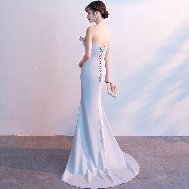 ロングドレス 演奏会 カラードレス 袖あり 花嫁 カクテルドレス 安い 結婚式 イブニングドレス 二次会 パーティードレス フォーマル 発表会 コンサート ステージ_3