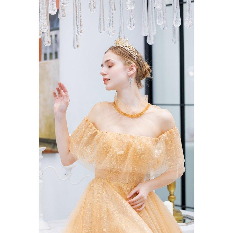 カラードレス 安い 花嫁 イブニングドレス カラー ロング パーティードレス 演奏会 袖あり フォーマル 結婚式 ワンピース 二次会 カクテルドレス 大きいサイズ_4