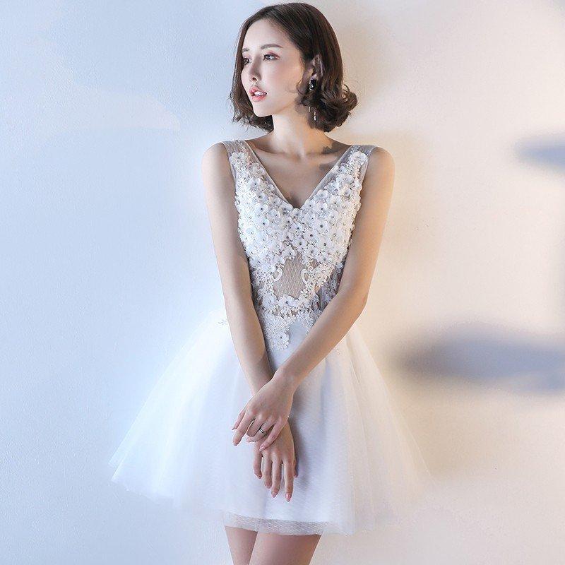 カラードレス ミニ 安い 結婚式 10代 20代 30代 披露宴 パーティードレス 演奏会 カクテルドレス 二次会 花嫁ドレス 成人式 発表会ドレス 卒業会 ワンピース_4