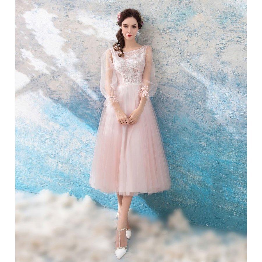 カラードレス 長袖 ミニドレス ピンク パーティードレス 結婚式 安い 花嫁 フォーマルドレス 演奏会 イブニングドレス 二次会 カクテルドレス 10代 代 30代 Newdqlf171 ミットスウィーティー 通販 Yahoo ショッピング