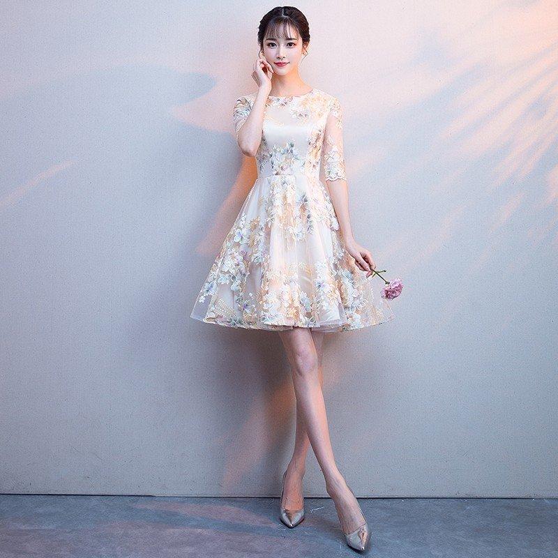 買い超安い カラードレス ミニ 安い 半袖 花嫁 ウエディング ワンピース 結婚式 二次会 パーティードレス 披露宴 イブニングドレス 演奏会 フォーマルドレス 発表会 ブランド割引セール Www Superavila Com