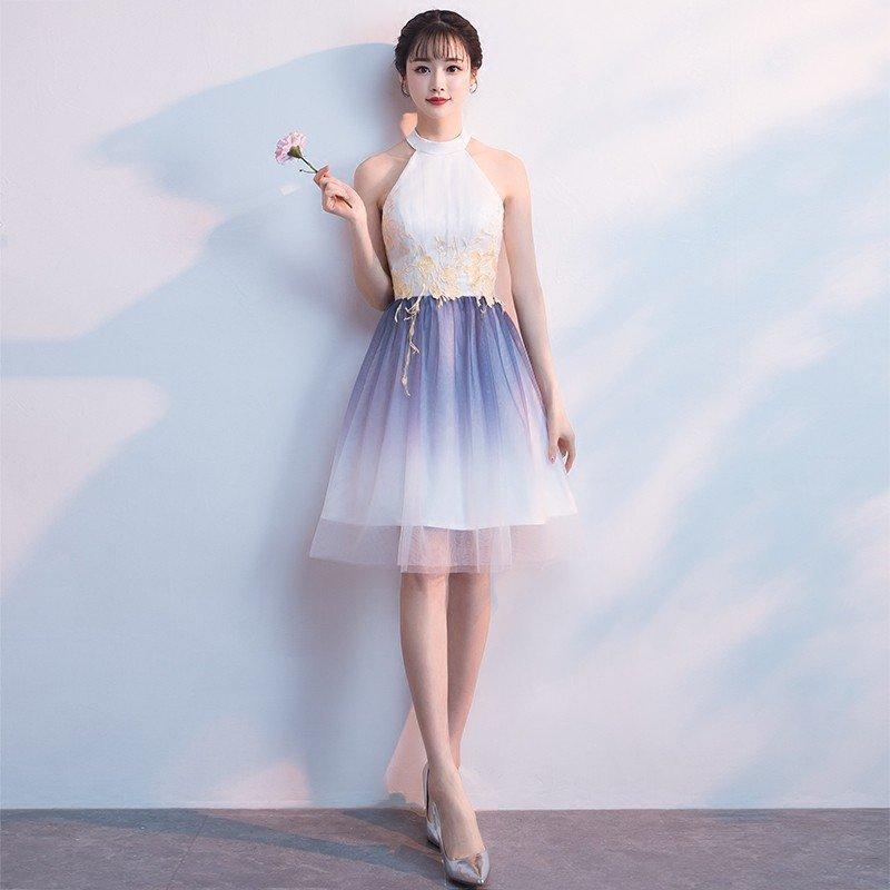 カラードレス ミニ 安い 花嫁 結婚式 二次会 パーティードレス 披露宴 演奏会 イブニングドレス お呼ばれドレス 成人式ドレス ホルターネック 大きいサイズ Newdqlf215 ミットスウィーティー 通販 Yahoo ショッピング