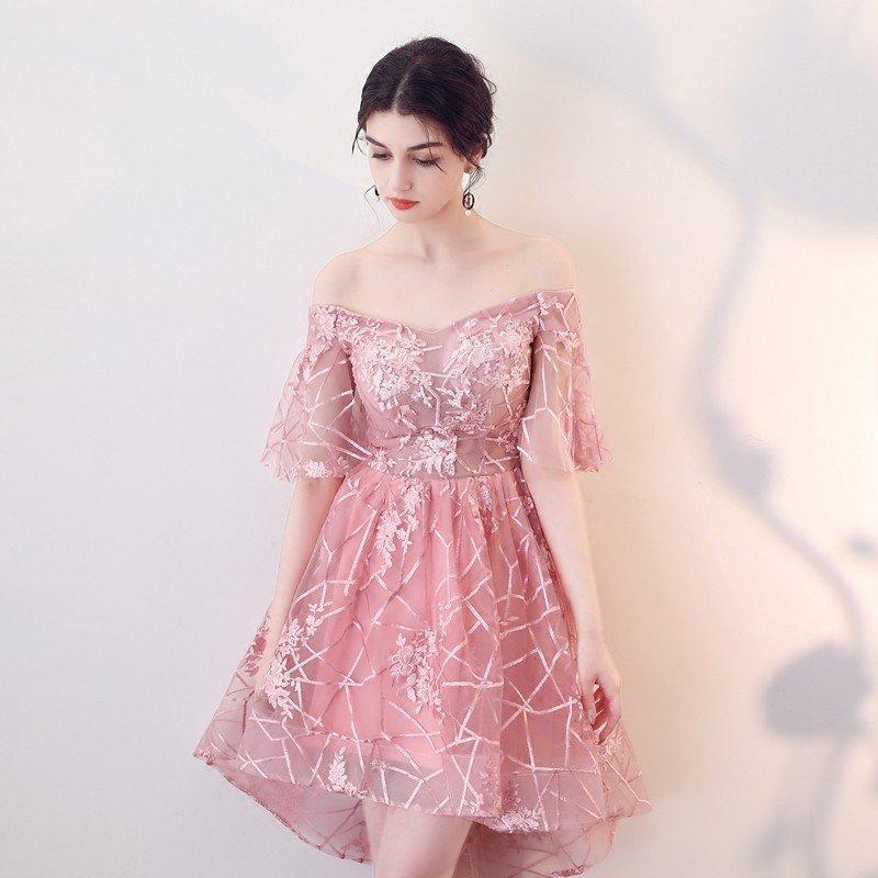 カラードレス 袖あり 演奏会 パーティードレス 花嫁 ミニドレス 結婚式 安い カクテルドレス 二次会 前ミニ丈 イブニングドレス 披露宴 大きいサイズ Newdqlf228 ミットスウィーティー 通販 Yahoo ショッピング