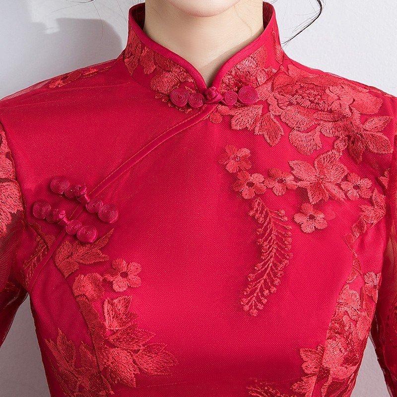 カラードレス 赤 ミニドレ... : レディース服 半袖 発表会 人気限定品