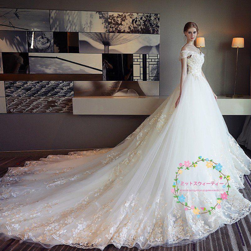ウェディングドレス エンパイア マタニティ白 安い 半袖  結婚式 花嫁 ウエディングドレス ロングドレス 二次会 パーティードレス披露宴  wedding dressの画像
