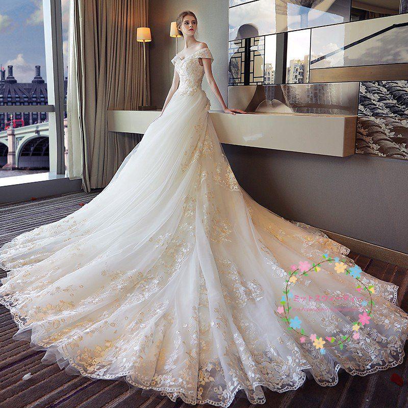ウェディングドレス エンパイア マタニティ白 安い 半袖  結婚式 花嫁 ウエディングドレス ロングドレス 二次会 パーティードレス披露宴  wedding dressの画像