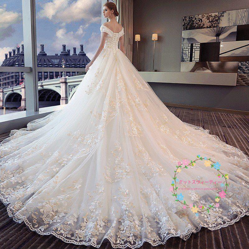 ウェディングドレス エンパイア マタニティ白 安い 半袖  結婚式 花嫁 ウエディングドレス ロングドレス 二次会 パーティードレス披露宴  wedding dressの画像