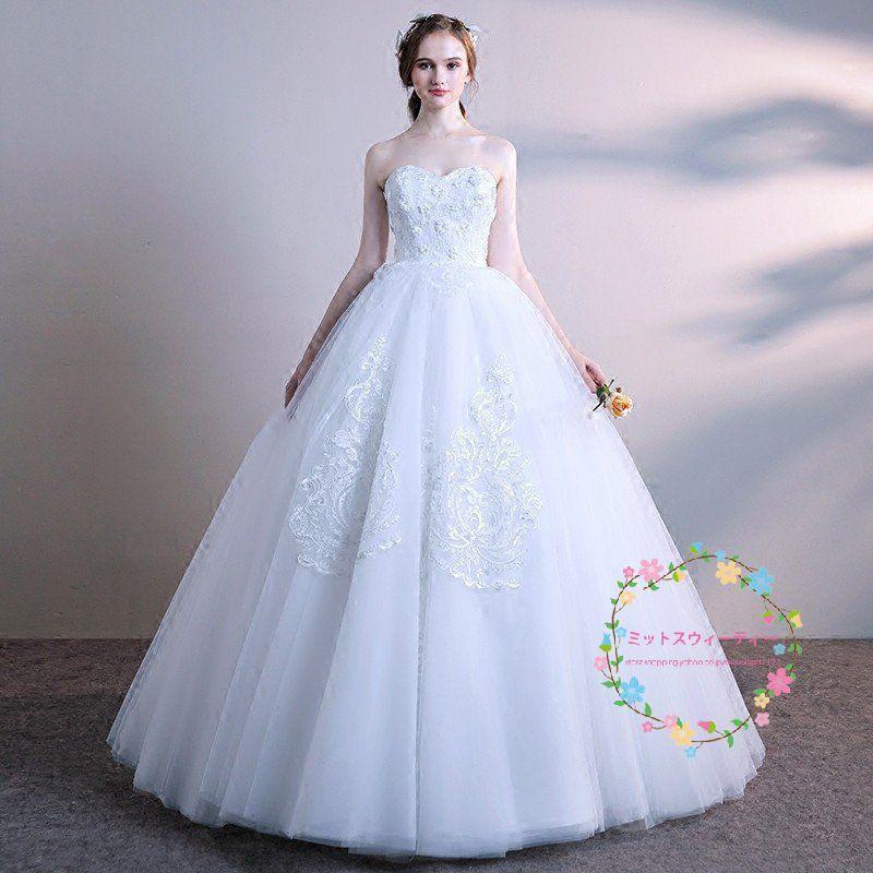 ウエディングドレス マタニティ マタニティドレス エンパイア 安い 白 ウェディングドレス 結婚式 花嫁 披露宴 ロングドレス 二次会 パーティードレス_1