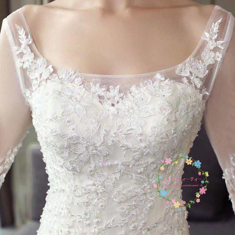 ウエディングドレス マーメイドラインドレス ウェディングドレス 白