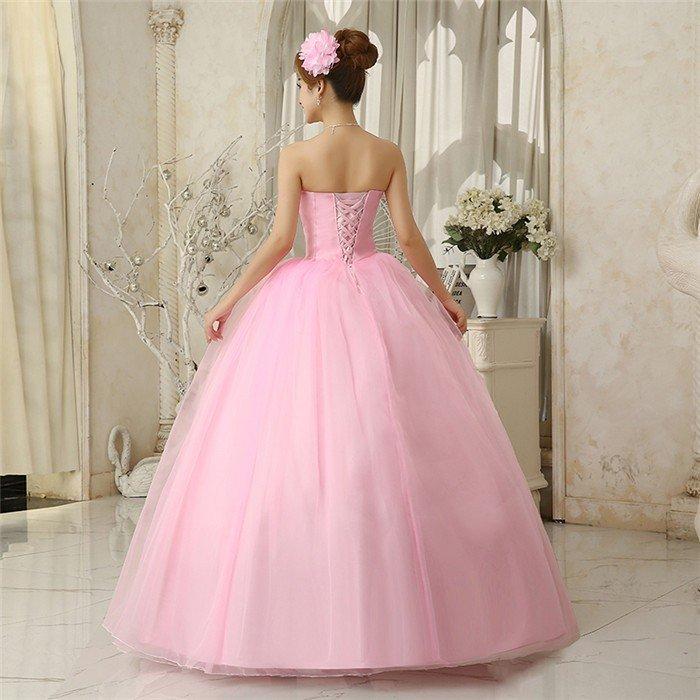 バスト ウェディングドレス ピンク レディース服 カラードレス メーカー