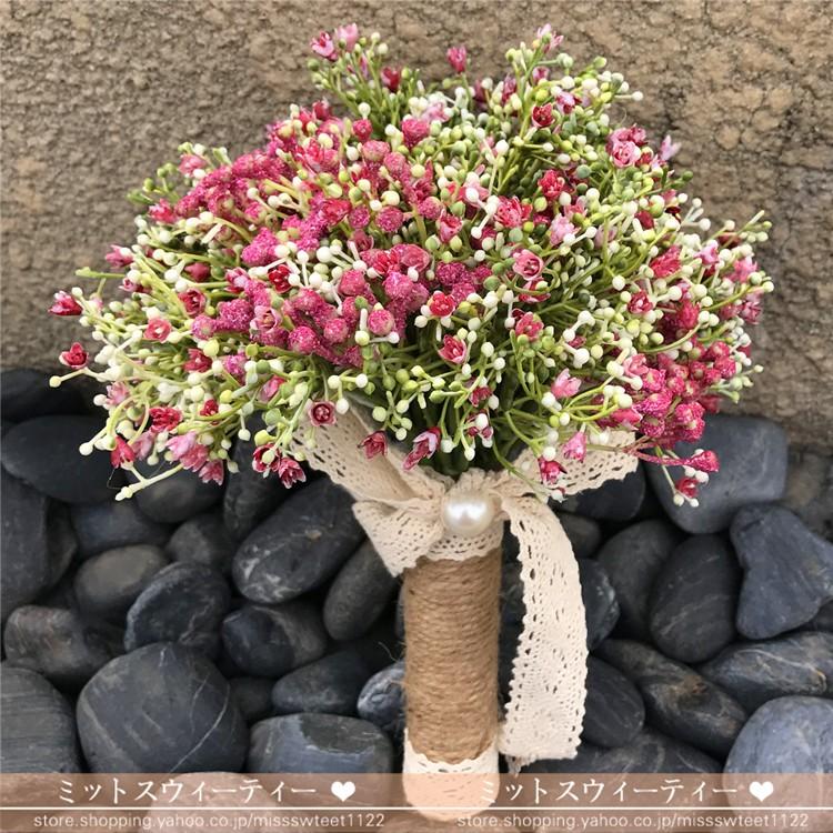 ブライダルブーケ 手作り かすみ草 ウエディングブーケ 造花 花嫁 ブーケ 安い 結婚式 ブートニア 二次会 Ph1 ミットスウィーティー 通販 Yahoo ショッピング