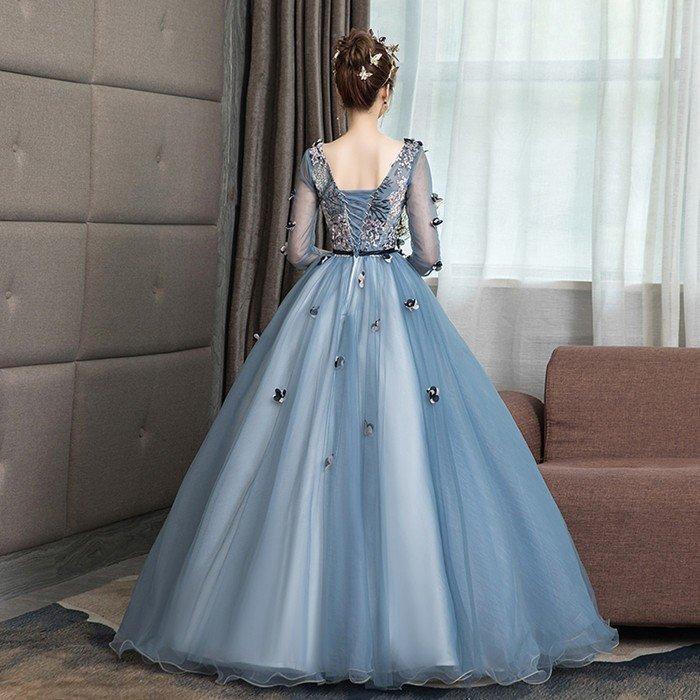 ウェディングドレス ロングドレス カラードレス 演奏会用ロング