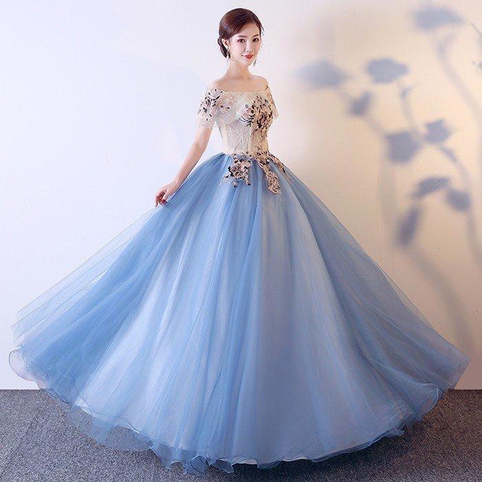 ウェディングドレス ロングドレス カラードレス 演奏会用ロングドレス 演奏会 発表会 大きいサイズ 結婚式 パーティードレス 花嫁 二次会 袖付きの画像