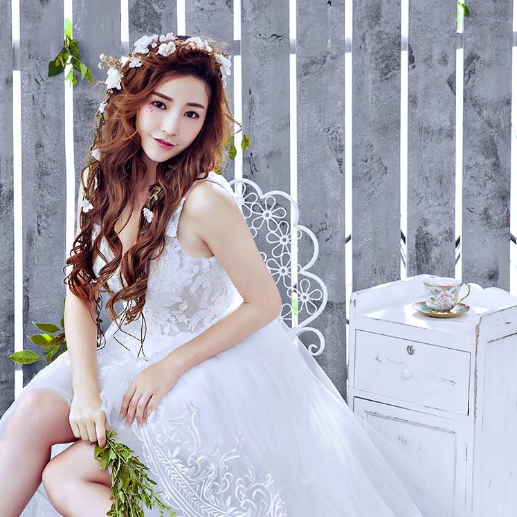 ウエディングドレス 安い トレーンドレス 前ミニ ウェディングドレス