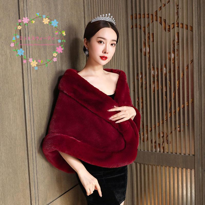 ボレロ 結婚式 冬 ショール ファー フォーマル 二次会 お呼ばれ ストール もこもこ 防寒 羽織 パーティー 忘年会 謝恩会 披露宴 30代 40代 50代 60代 Sh98 ミットスウィーティー 通販 Yahoo ショッピング