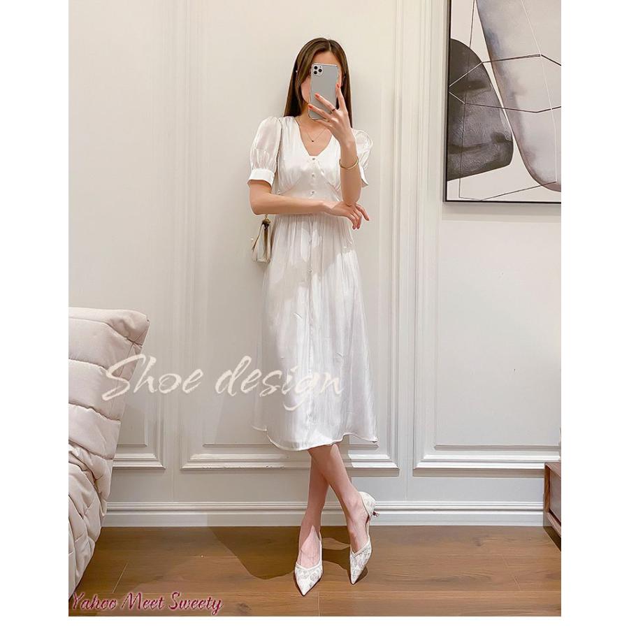 ウエディングシューズ ホワイト レース レディース靴 花嫁 二次会 結婚式 披露宴 挙式 夏 パーティーパンプス ブライダル ハイヒール チュールリボン 前撮り |  | 04