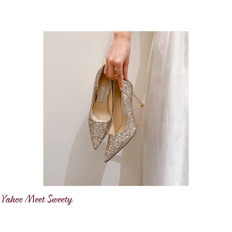 ウェディングシューズ パンプス 5/7/9cmヒール キラキラ 美脚 ゴールド シルバー レディースシューズ ウエディングシューズ 結婚式 パーティー靴 ハイヒール |  | 06