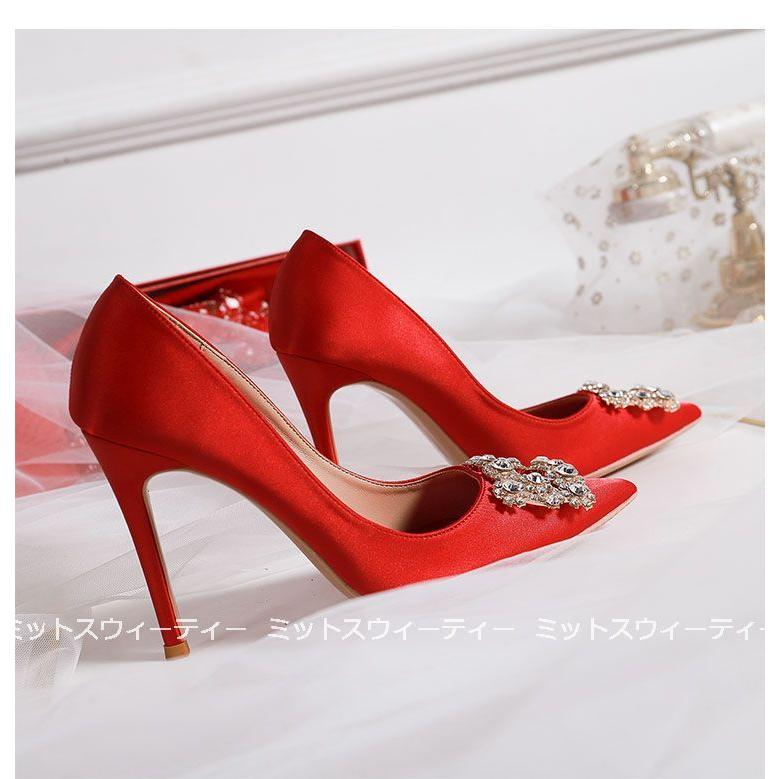 ウェディング シューズ 3色 パンプス レディースシューズ ウエディングシューズ 二次会 発表会 成人式 パーティーパンプス ブライダル靴 ハイヒール ピンヒール |  | 07