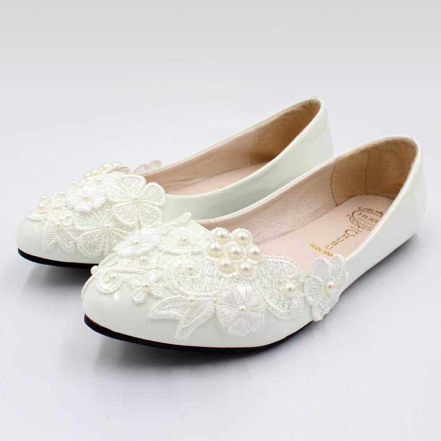 ウエディングシューズ 0.5/3/5/8cmヒール ウェディングシューズ パンプス ハイヒール フラットシューズ 結婚式 花嫁 ブライダル 二次会 パーティー 披露宴 |  | 01