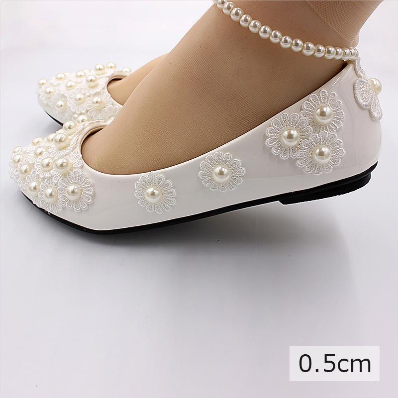 ウエディングシューズ 0.5/3/5/8cmヒール ウェディングシューズ パンプス ハイヒール フラットシューズ 結婚式 花嫁 ブライダル 二次会 パーティー 披露宴 |  | 02