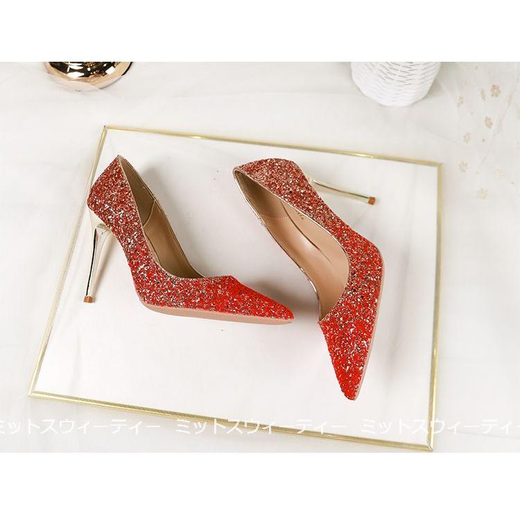 ウエディングシューズ レディース靴 レッド フォーマルパンプス 花嫁