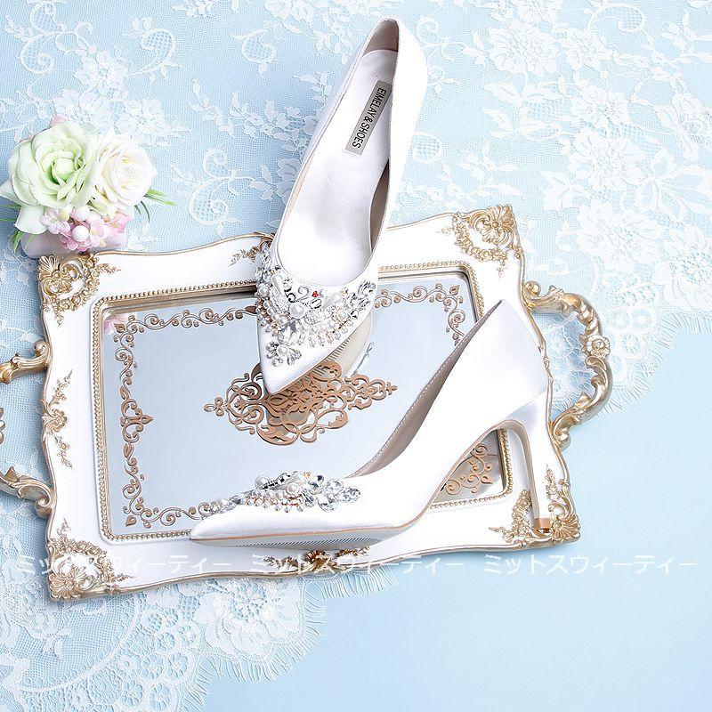 売れ筋ランキングも 海外挙式 発表会 披露宴 二次会 ピンヒール パンプス ウェディング靴 ハイヒール レディース ラインストーン ポインテッドトゥ ブライダル 結婚式 パーティー パンプス サイズ 24 5 Www Stolpi Is