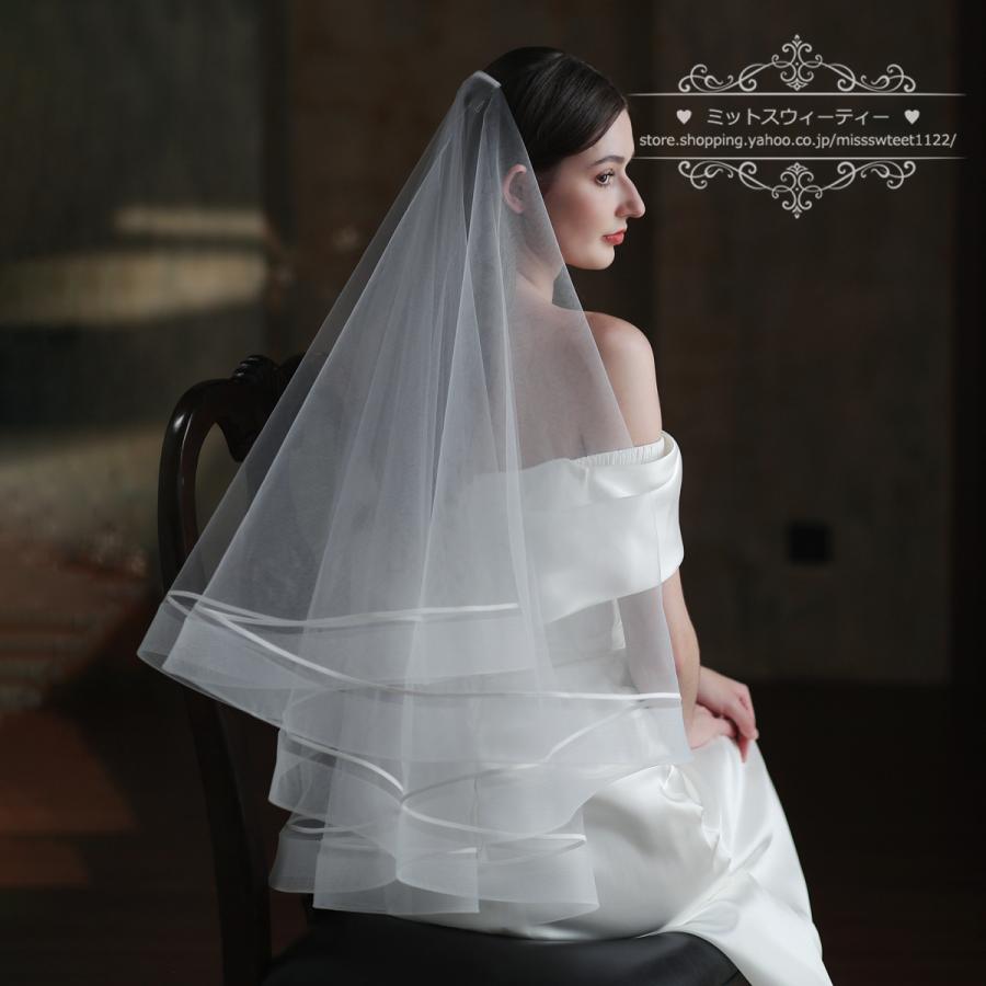 ウエディングベール ウェディング ミディアム ミドルベール ホースヘア