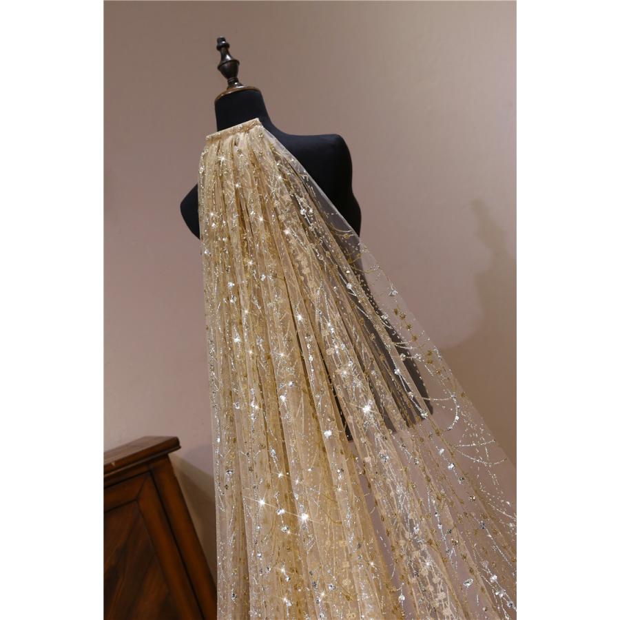 ウエディングベール ウェディングベール ゴールド イエロー シャンパン