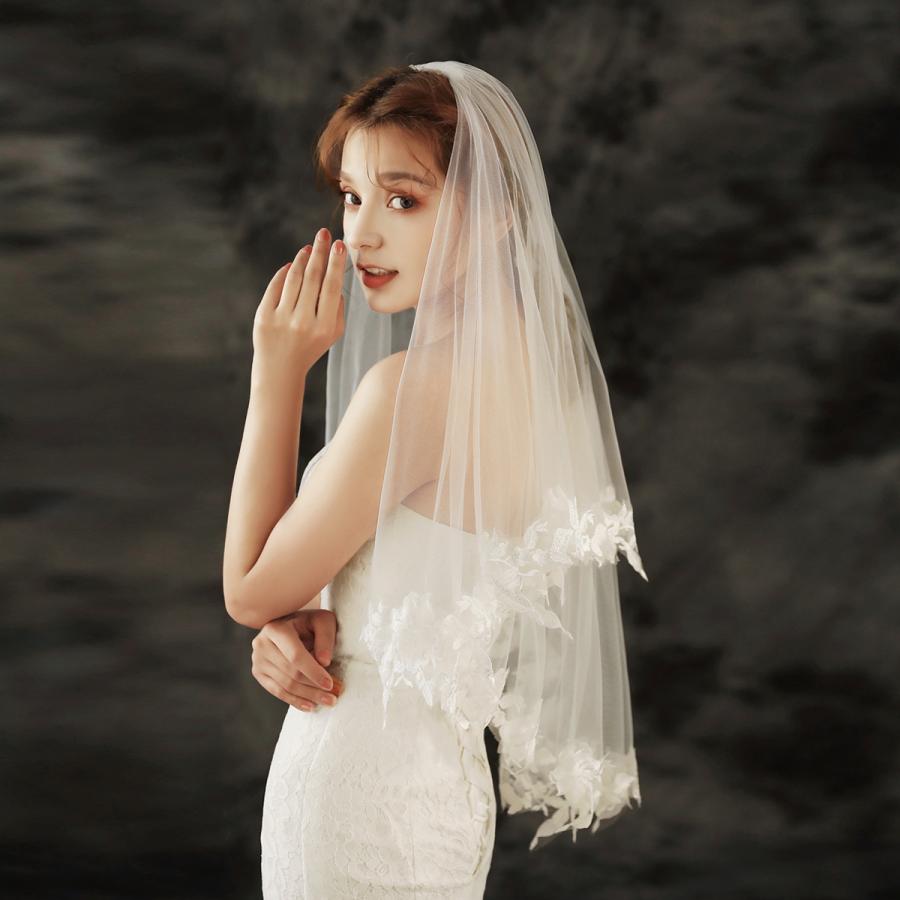 ウェディングベール ショート ミドル ベール手作り ベールショート 挙式 安い ブライダル 前撮り 結婚式 白 ウェディング小物 チュール 二次会 コーム付き :fro610-05156:frontier-works 通販 ブライダル ウェディング ベール ブライダル 刺繍 レース コーム付 前撮り ... ウェディング ベール 刺繍レース (コーム付き2段ベール マリアベール) リゾートウェディング ウエディング アイテムveil-7712