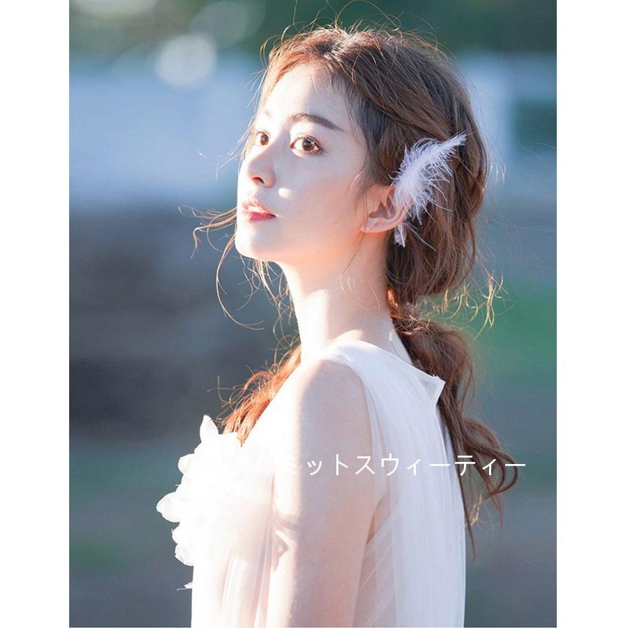 パーティードレス 結婚式 袖なし ロング丈 透かし感 ブライダル 二次会