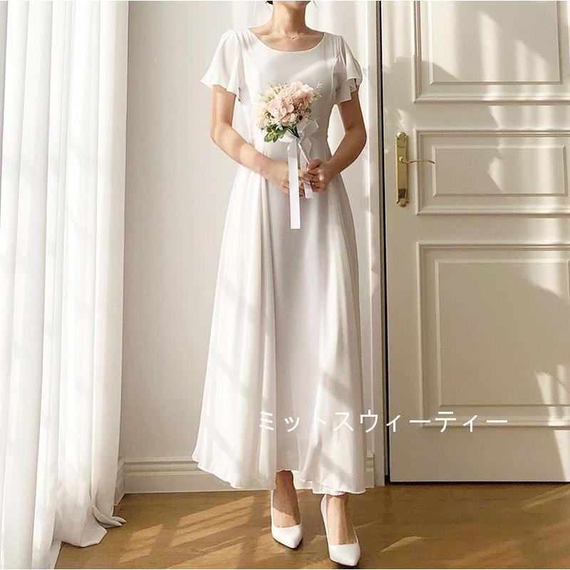 72時間限定タイムセール ウェディングドレス Aライン 花嫁スカート ホワイト マキシ丈 結婚式 披露宴 二次会 前撮り パーティードレス リゾートウェディング ブライダル 夏 軽い 快適 メール便全国送料無料 Www Skylanceronline Com